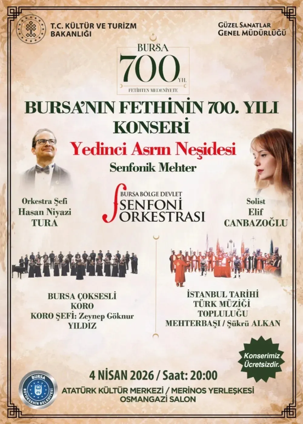  Bursa'nın Fethinin 700. Yılı Açılış Konseri