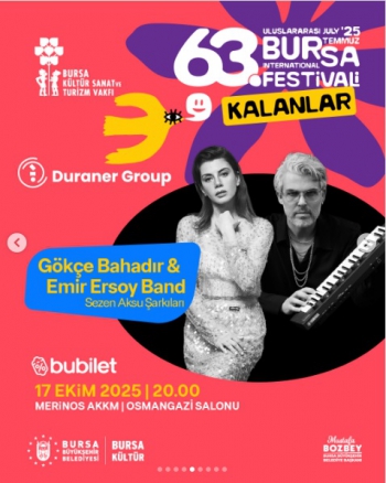 Gökçe Bahadır Emir Ersoy Band Sezen Aksu Şarkıları 63. Uluslararası Bursa Festivali